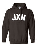 Felt Applique JXN Hooded Sweatshirt