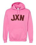 Felt Applique JXN Hooded Sweatshirt