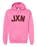 Felt Applique JXN Hooded Sweatshirt