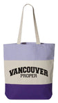 Vancouver Proper Striped Canvas Tote