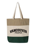 Vancouver Proper Striped Canvas Tote